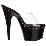 Black 18 cm Pleaser ADORE-701LS Mules Platform