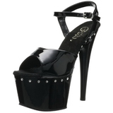 Black 18 cm Pleaser ADORE-709LS High Heels Platform