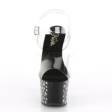Black 18 cm Pleaser SKY-308CP-1 Pole dancing sandals