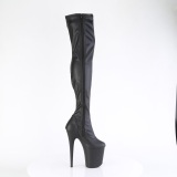 Black 20 cm FLAMINGO-3000 Platform Thigh High Boots