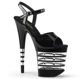 Black 20 cm Pleaser FLAMINGO-809LN High Heels Platform