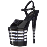 Black 20 cm Pleaser FLAMINGO-809LN High Heels Platform