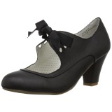 Black 6,5 cm WIGGLE-32 retro vintage cuben heels maryjane pumps