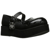 Black 6 cm DemoniaCult SPRITE-05 gothic platform shoes