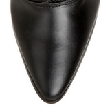 Black 7 cm VICTORIAN-120 Lace Up Ankle Calf Women Boots