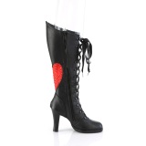 Black 9,5 cm GLAM-243 Demonia high heeled lace up boots