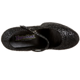 Black Glitter 11 cm MARYJANE-50G Platform Pumps Mary Jane