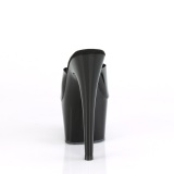 Black Jelly-Like 18 cm ADORE-701N Exotic stripper high heel mules