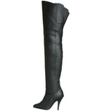 Black Leather 10,5 cm LEGEND-8868 Thigh High Boots for Men