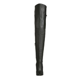 Black Leather 13 cm LEGEND-8899 Thigh High Boots for Men