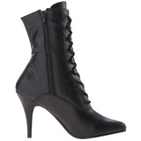 Black Leatherette 10,5 cm VANITY-1020 Womens Ankle Boots for Men