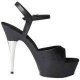 Black Leatherette 15 cm CAPTIVA-609 High Heels Platform