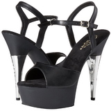 Black Leatherette 15 cm CAPTIVA-609 High Heels Platform