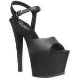 Black Leatherette 18 cm Pleaser SKY-309 High Heels Platform