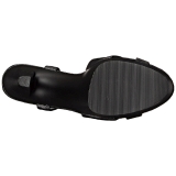 Black Leatherette 18 cm Pleaser SKY-330 High Heels Platform