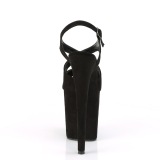 Black Leatherette 20 cm FLAMINGO-831FS high heeled sandals