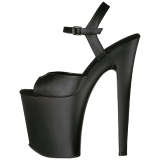 Black Leatherette 20 cm Pleaser XTREME-809 High Heels Platform