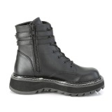 Black Leatherette 3 cm LILITH-152 demonia ankle boots platform