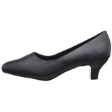 Black Leatherette 5 cm FAB-420W High Heel Pumps for Men