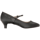 Black Leatherette 5 cm FAB-425 big size pumps shoes