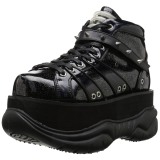 Black Leatherette 7,5 cm NEPTUNE-100 Platform Mens Gothic Shoes