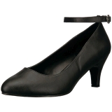 Black Leatherette 8 cm DIVINE-431W High Heel Pumps for Men