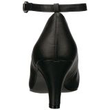 Black Leatherette 8 cm DIVINE-431W High Heel Pumps for Men
