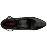 Black Leatherette 8 cm DIVINE-431W High Heel Pumps for Men