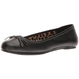 Black Leatherette ANNA-01 big size ballerinas shoes