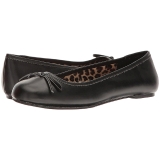 Black Leatherette ANNA-01 big size ballerinas shoes