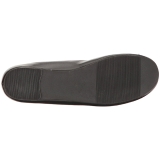 Black Leatherette ANNA-01 big size ballerinas shoes