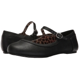 Black Leatherette ANNA-02 big size ballerinas shoes