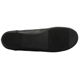 Black Leatherette ANNA-02 big size ballerinas shoes