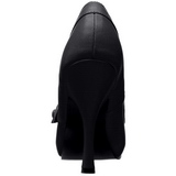 Black Matte 12 cm retro vintage CUTIEPIE-02 mary jane pumps with hidden platform