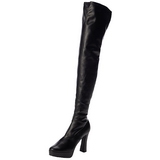 Black Matte 13 cm ELECTRA-3000Z High Heeled Overknee Boots