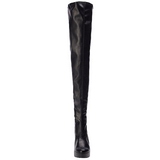 Black Matte 13 cm ELECTRA-3000Z High Heeled Overknee Boots