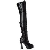 Black Matte 13 cm ELECTRA-3028 High Heeled Overknee Boots