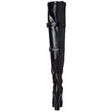 Black Matte 13 cm ELECTRA-3028 High Heeled Overknee Boots