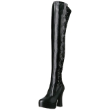 Black Matte 13 cm ELECTRA-3050 High Heeled Overknee Boots