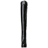 Black Matte 13 cm ELECTRA-3050 High Heeled Overknee Boots