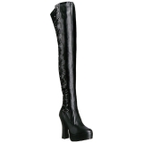 Black Matte 13 cm ELECTRA-3050 High Heeled Overknee Boots