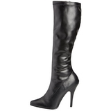 Black Matte 13 cm SEDUCE-2000 High Heeled Womens Boots for Men