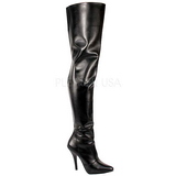 Black Matte 13 cm SEDUCE-3010 Thigh High Boots for Men