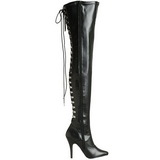 Black Matte 13 cm SEDUCE-3063 overknee high heel boots