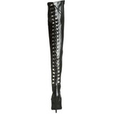Black Matte 13 cm SEDUCE-3063 overknee high heel boots