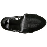 Black Matte 13 cm SEXY-15 Womens High Heels Sandals