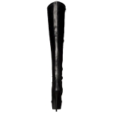 Black Matte 15,5 cm DELIGHT-3000 High Heeled Overknee Boots