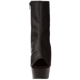 Black Matte 15 cm DELIGHT-1018 Platform Ankle Calf Boots