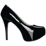 Black Patent 14,5 cm Burlesque TEEZE-06W mens pumps for wide feets