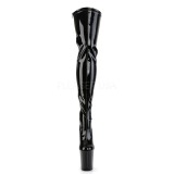 Black Patent 20 cm FLAMINGO-3063 Platform Thigh High Boots